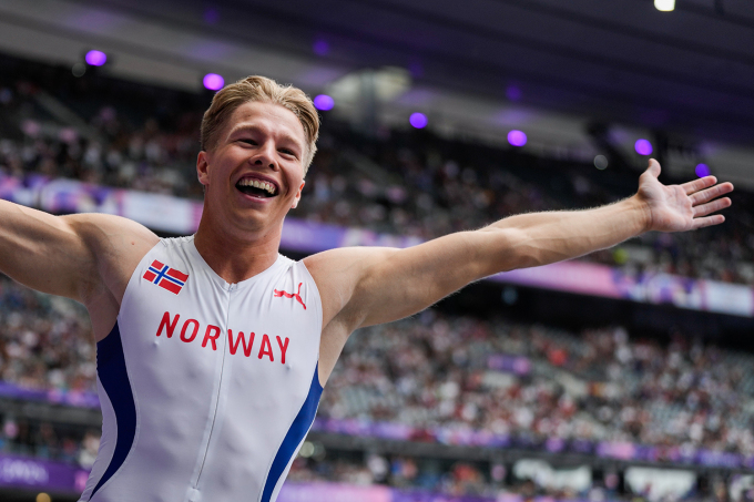 Den første norske oppturen sto Markus Rooth for, med et fantastisk gull i tikamp. Det skjedde før de kongelige var på plass i OL-byen. Foto: Beate Oma Dahle / NTB